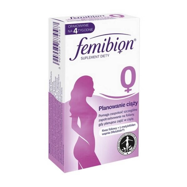 Femibion ​​Pregnancy Planning - пищевая добавка, содержащая питательные вещества, которые помогают подготовить организм к беременности. Продукт предназначен для взрослых.