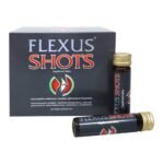 Flexus Shot - пищевая добавка, содержащая гидролизованный коллаген, хондроитинсульфат, глюкозамина сульфат, гиалуроновую кислоту, витамин C и витамин D