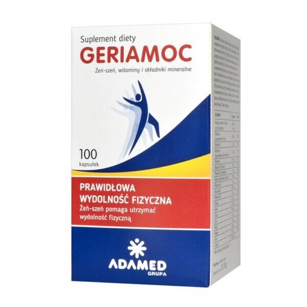 GERIAMOC - a dietary supplement containing ginseng, vitamins and minerals that help maintain physical performance.