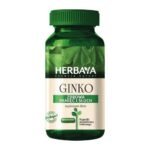 Herbaya Ginko Biloba - a dietary supplement for good memory and hearing. Japanese ginkgo (Ginko Biloba) supports the maintenance of good mental fitness, clarity of thinking and cognitive functions on a daily basis, supports circulation, thanks to which it contributes to the maintenance of good hearing and eyesight.