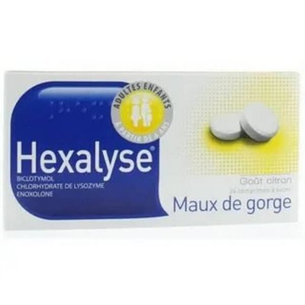 Suck tablets (orange-yellow): Box of 24, blister.