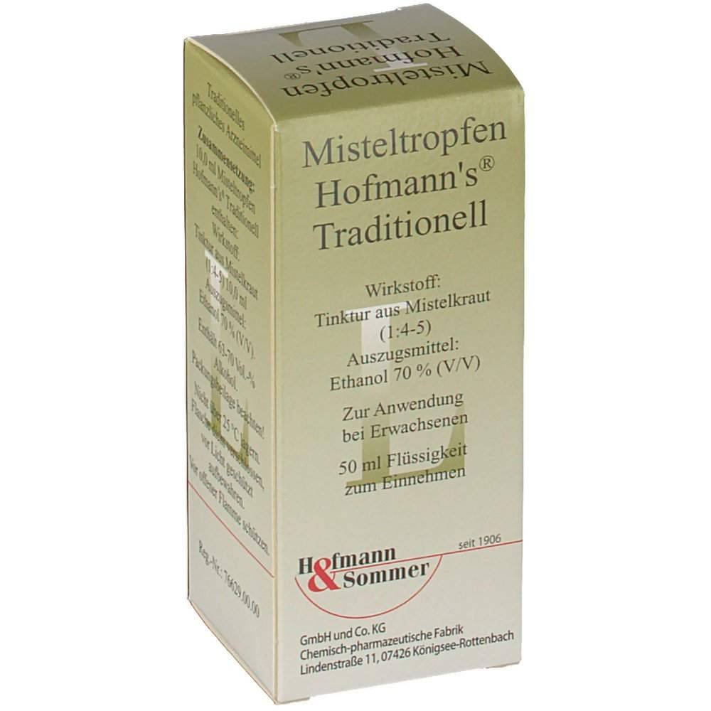 hofmanns traditional mistletoe drops 50 ml Used traditionally to support the circulatory function.