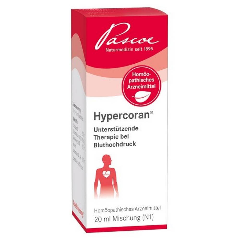 hypercoran drops homeopathic medicine 20 ml Homeopathic medicine for supportive therapy in hypertension.
