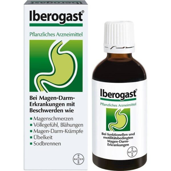 Treatment of functional and motility-related gastrointestinal diseases such as irritable stomach and irritable bowel syndrome including cramp-like complaints of the gastrointestinal tract (stomach and intestinal spasms) as well as for the supportive treatment of the symptoms of gastric mucosal inflammation (gastritis). These diseases mainly manifest themselves in symptoms such as stomach pain, bloating, flatulence, gastrointestinal cramps, nausea and heartburn.
