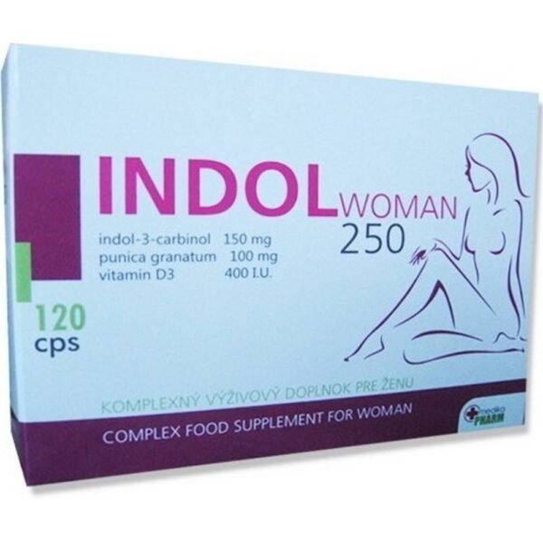 Dietary supplement that helps the female genitals function properly. Contains Indole-3-carbinol, Pomegranate and Vitamin D3.