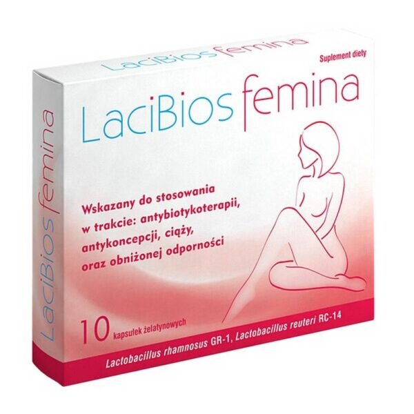 LaciBios femina - пищевая добавка, которая содержит уникальный состав 2 штаммов пробиотических бактерий. Препарат предназначен для женщин.