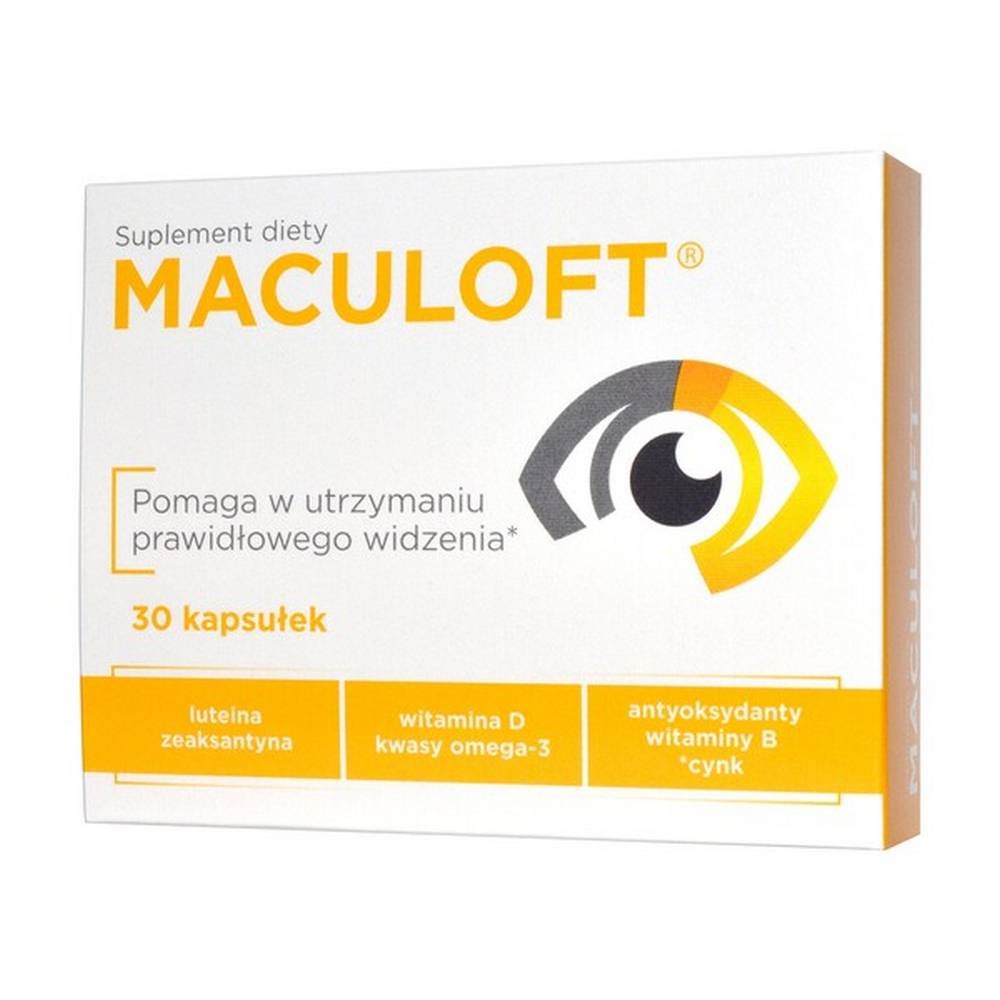 maculoft capsules 30 Maculoft - a dietary supplement whose carefully selected ingredients support the maintenance of proper vision