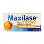 Maxilase Maux de Gorge is a drug indicated for angina without fever.