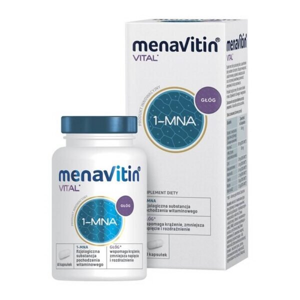 MenaVitin Vital - a dietary supplement containing ingredients supporting the nervous system and supporting proper mental performance and cognitive functions.
