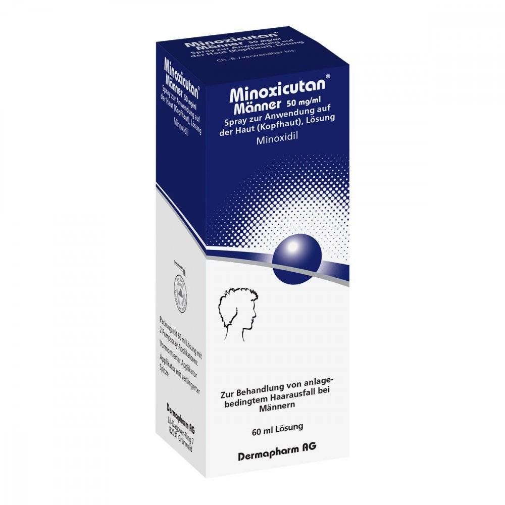 minoxicutan men 50 mg ml spray 60 ml Действует против выпадения волос и позволяет волосам вырасти более густыми