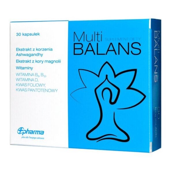 MultiBalans - a dietary supplement containing ingredients supporting the maintenance of normal psychological functions. The product is intended for adults.