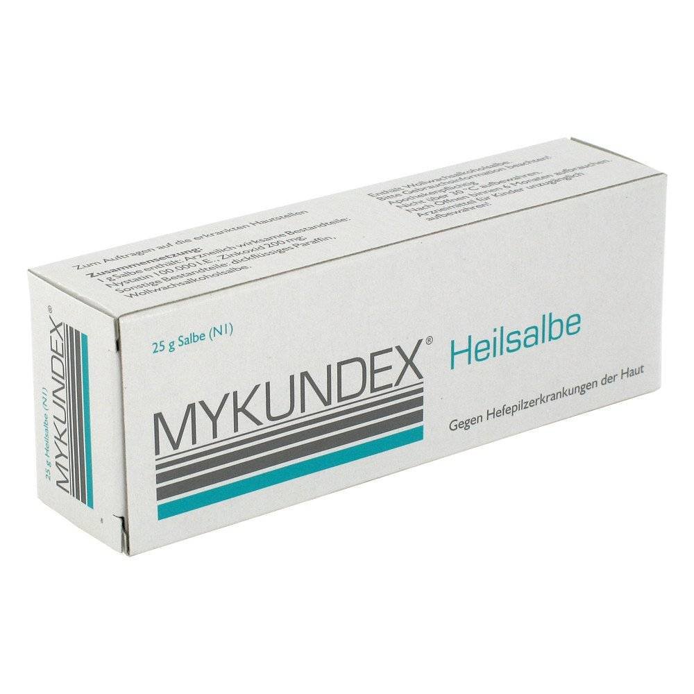 mykundex healing ointment 25 g The preparation is an antifungal agent