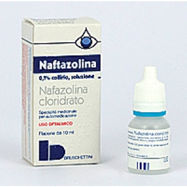 Composition: 100 ml of solution contain: active substance: naphazoline hydrochloride 0.100 g. Excipients: sodium chloride, p-ossibenzoici foreign affairs, benzalkonium chloride, sterile distilled water.