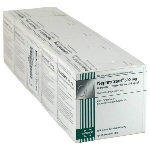 For the treatment of metabolic acidosis of the blood.