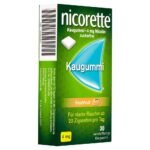 Chewing gum containing active ingredients for the treatment of tobacco addiction.