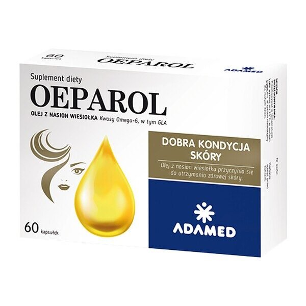 Oeparol - a dietary supplement containing evening primrose seed oil. The product is intended for children from 3 years of age and adults. Evening primrose oil supports the proper functioning of the body, supports the maintenance of the proper functioning of the heart and blood vessels, additionally affects the course of physiological processes.