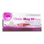 Olimp Chela-Mag B6 Forte - a dietary supplement containing an easily digestible form of magnesium and vitamin B6. The product is intended for adults. Do not exceed the recommended daily dose during the day.