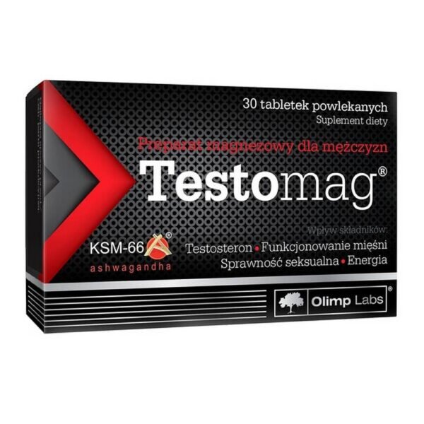 Testomag - a dietary supplement containing ingredients supporting the proper functioning of the male body. The preparation is intended for adult men. Magnesium supports the proper functioning of muscles and protein synthesis.