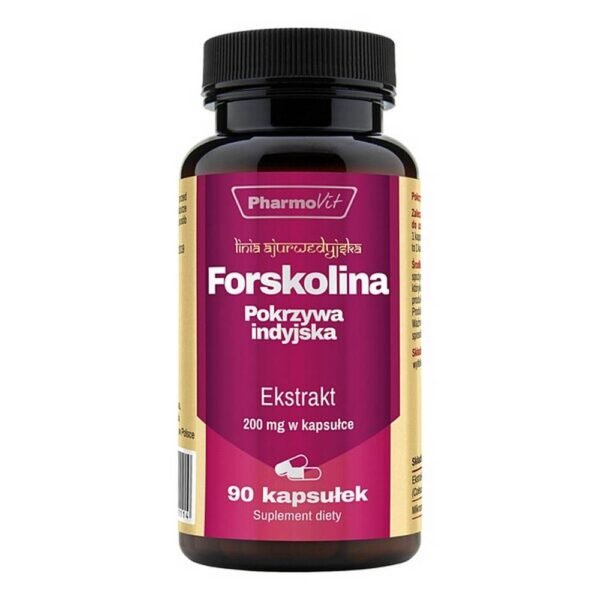 Pharmovit Forskolin - a dietary supplement containing Indian nettle (Coleus forskohlii). The product is intended for adults.