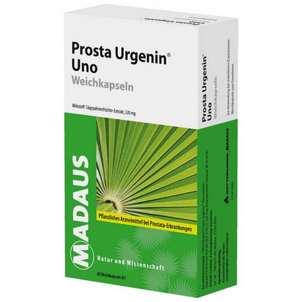 prosta urgenin uno soft capsules 60 In the case of Micturition disorders in benign prostate hyperplasia, stage I to II according to Alken or stage II to III according to Vahlensieck.