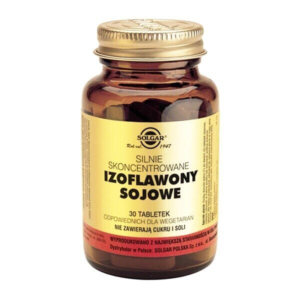 SOY ISOFLAVONS Highly Concentrated - a dietary supplement. Pregnant women, nursing mothers and people taking medication or ill people should consult a doctor before taking the preparation. Do not exceed the recommended daily dose.