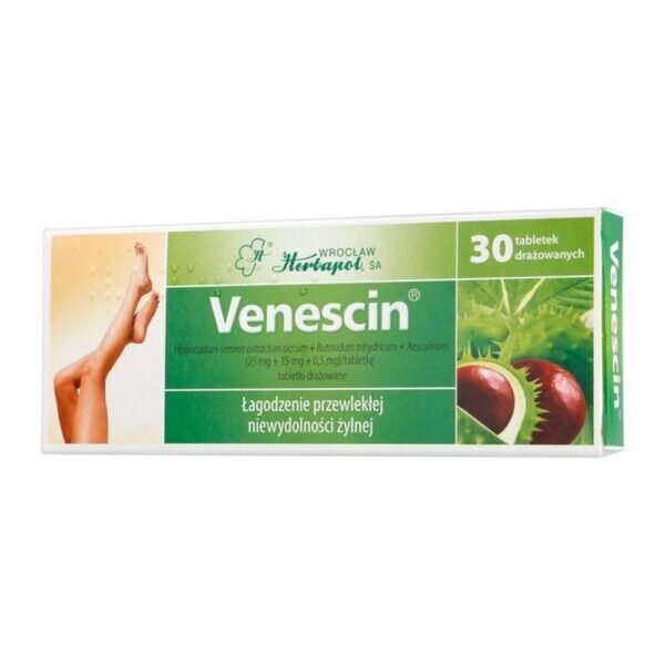 Venescin is a medicinal product used to relieve the symptoms of chronic venous insufficiency.