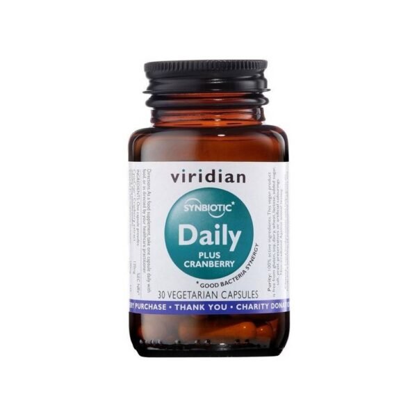 A complex mixture of probiotics (Lactobacillus acidophilus, Bifidobacterium breve, infantis, longum), prebiotics FS2-60, patented cranberry extract CystiCranTM and vitamin C.