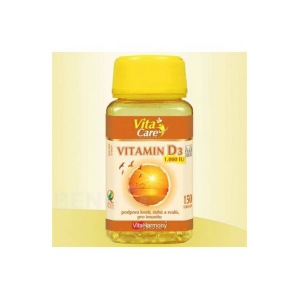 The key effect of vitamin D is to support the absorption of calcium and phosphorus in the body, and thus contribute to the normal level of calcium in the blood. It is therefore important for building bones, teeth and supporting muscle activity. Supports immunity.