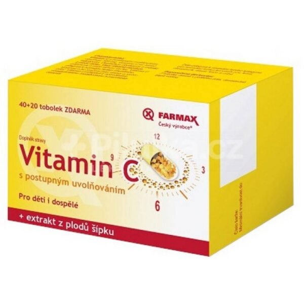 Vitamin C contains 500 mg of vitamin C and contributes to normal energy metabolism, mental activity and the immune system, as well as to the normal production of collagen for the normal function of blood vessels, bones, cartilage, gums, skin and teeth.