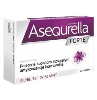 Asequrella Forte - пищевая добавка, содержащая ингредиенты, рекомендованные женщинам, использующим гормональную контрацепцию или заместительную гормональную терапию. Продукт предназначен для взрослых.