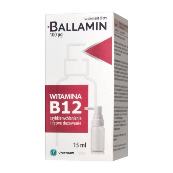 Bellamin - oral aerosol dietary supplement. Product intended for adults. Vitamin B12 helps to maintain the proper state of the nervous system, supports psychological functions and reduces the feeling of tiredness and weariness