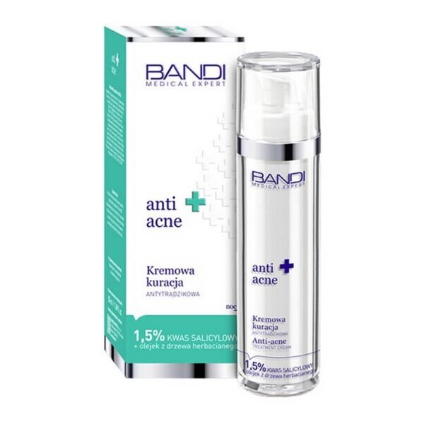Cream anti-acne treatment 1.5% salicylic acid + tea tree oil. High skin tolerance of the cosmetic.deeply cleansed sebaceous glands smooth and matte complexion, deeply moisturized skin