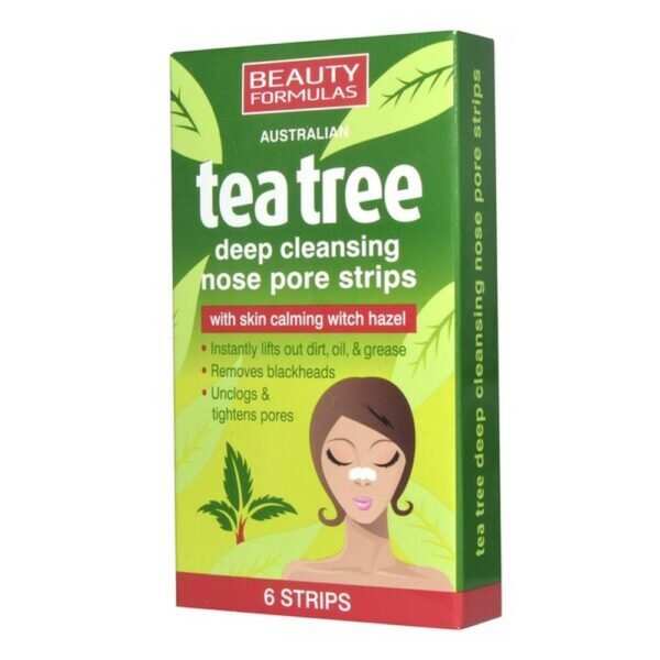 Deep cleansing nose strips, tea tree.