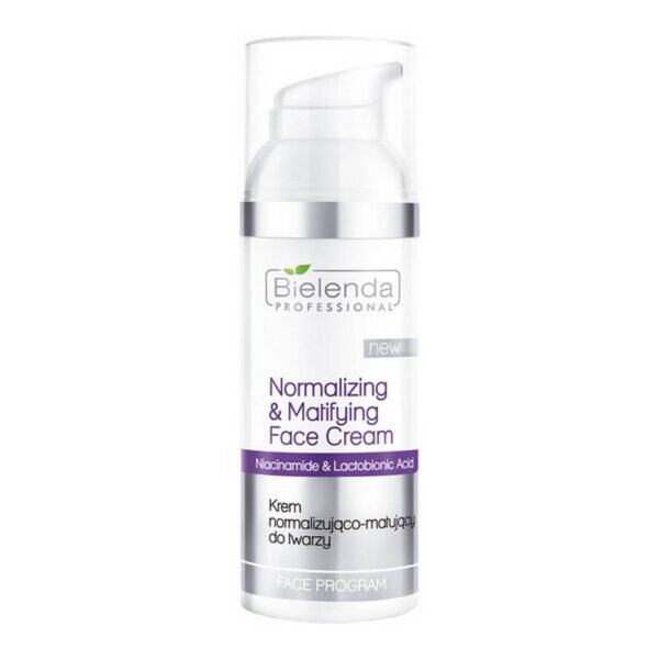 Normalizing and matting face cream - intended for combination, oily and acne skin. Regulates the secretion of sebum and soothes irritations.