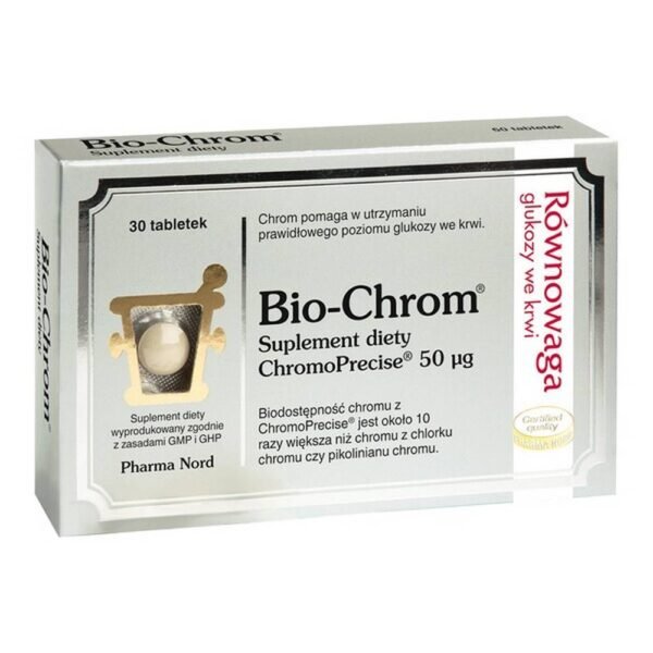 Bio-Chromium - a dietary supplement containing yeast enriched with chromium. Product for adults. Chromium contained in a dietary supplement helps to maintain the proper level of glucose in the blood. Additionally, chromium is found in ChromoPrecise - organic chromium yeast.