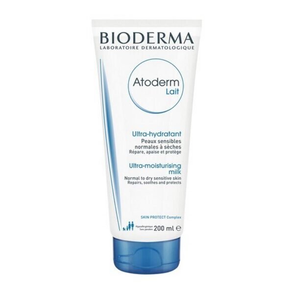Protective and moisturizing body milk.