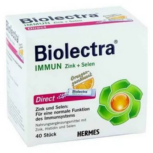 Food supplement with sweeteners and orange flavor.