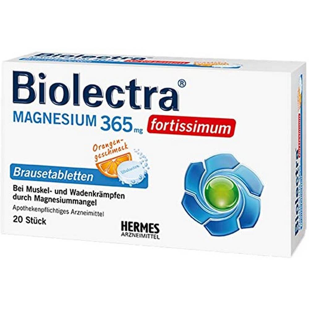 biolectra magnesium 365 mg fortissimum lemon 20 Если есть признаки дефицита магния, если он является причиной нарушения мышечной деятельности.