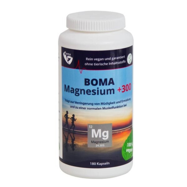 Combined magnesium preparations; vegan nutritional supplement.