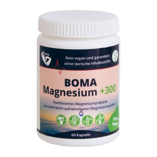 Combined magnesium preparations; vegan nutritional supplement.