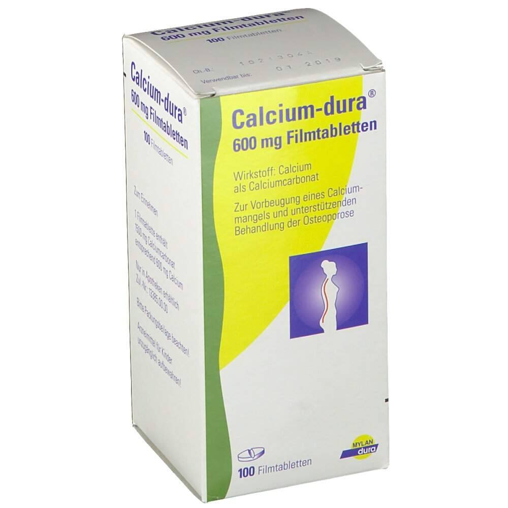 calcium dura 100 To prevent calcium deficiency in case of increased demand (e.g. growth, age, pregnancy, lactation). For supportive treatment of osteoporosis.