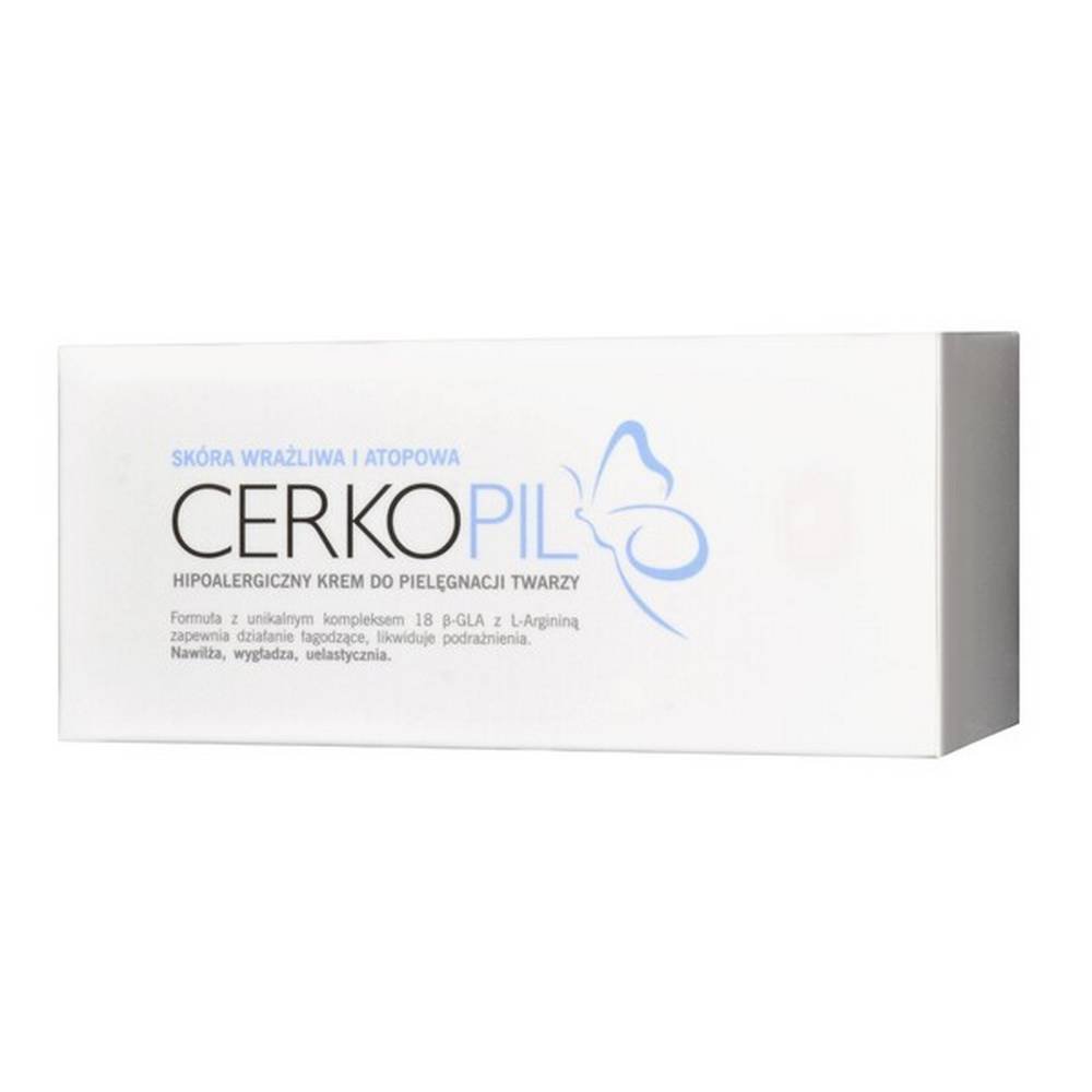 cerkopil cream for sensitive and atopic skin 50 ml Cream for sensitive and atopic skin - for facial skin care.