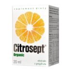 Citrosept Organic - a dietary supplement intended for adults. Vitamin C supports the proper functioning of the immune system, reduces the feeling of tiredness and fatigue, helps protect cells against oxidative stress.