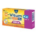 D-Vitum forte 100 &micro;g K2 - a dietary supplement containing vitamin D dissolved in cold-pressed linseed oil and vitamin K2. The product is intended for adults. Do not exceed the recommended daily dose.