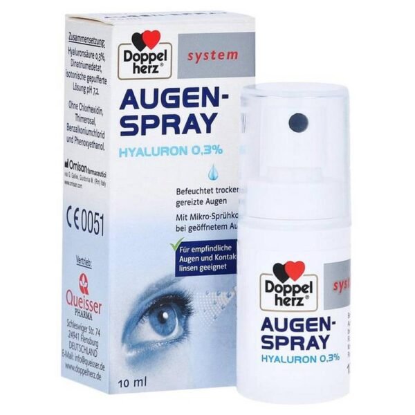 Eyes Spray moisturizes dry, irritated eyes.