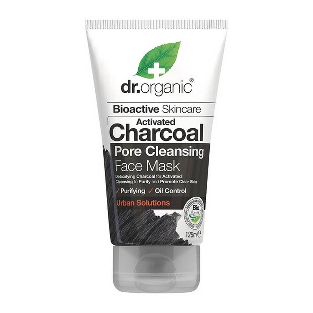dr organic activated charcoal face mask with active carbon 125 ml Face mask with active carbon - helps to eliminate excess sebum and remove toxins, cleans pores and detoxifies. It contains activated carbon, which, in combination with a blend of bioactive organic ingredients, creates a cleansing mask that cleans the pores and absorbs impurities, leaving the skin clean and fresh.