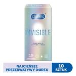 Durex Invisible, additionally moistened condoms.
