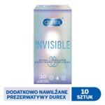 Durex Invisible, additionally moistened condoms.