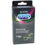 With 5% benzocaine-containing Gel in the condom tip for longer lasting sex pleasure.