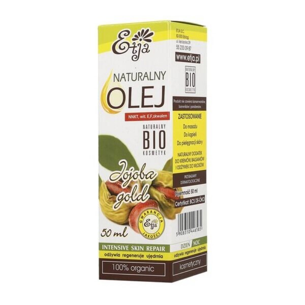 Jojoba gold BIO oil - natural liquid wax, nourishes, softens, moisturizes and nourishes the skin. It works well in the care of the skin of the body, face, hair and scalp. The product has a practical pump that dispenses the right amount of oil.
